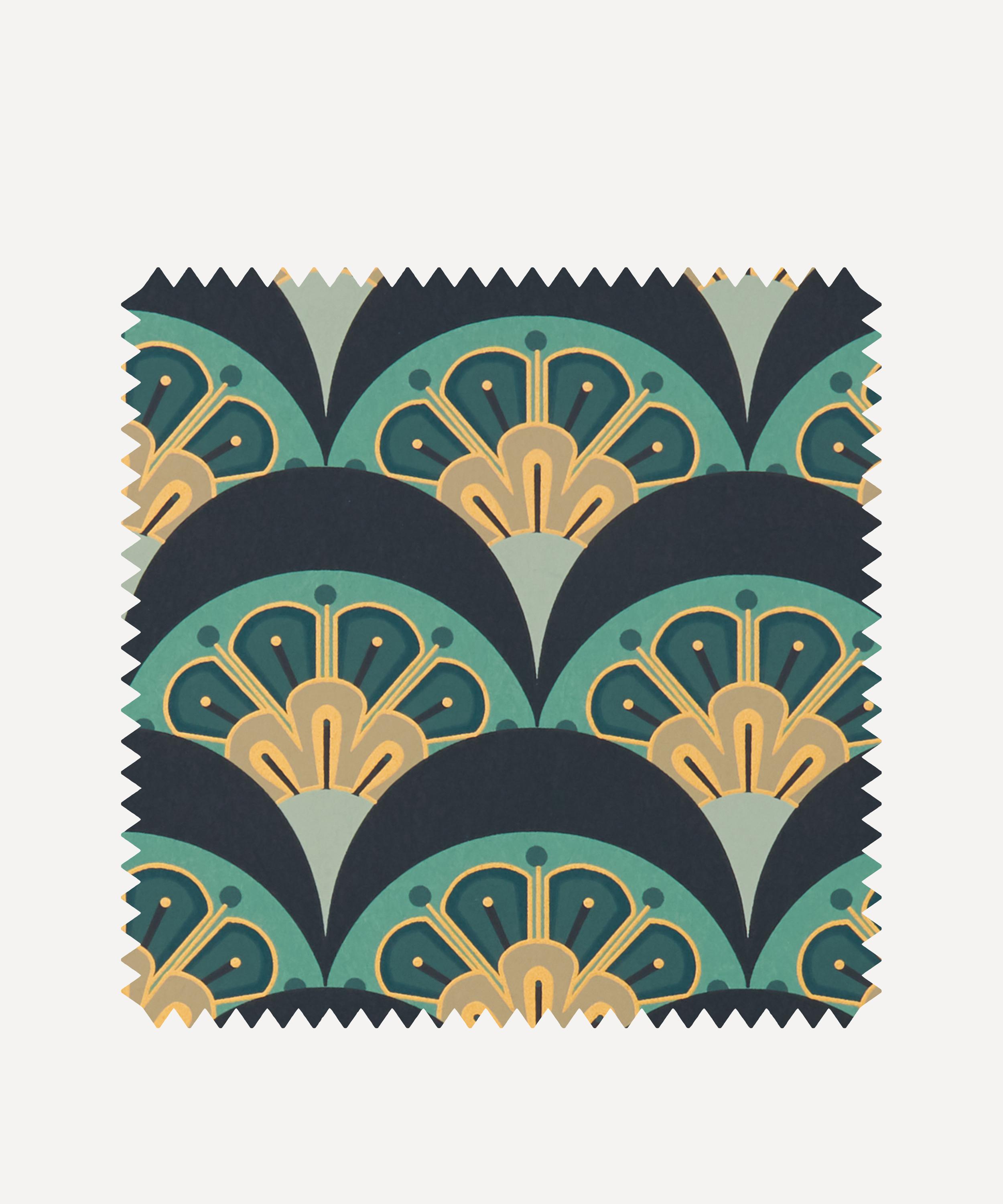 Liberty Interiors - Wallpaper Swatch - Deco Scallop in Jade