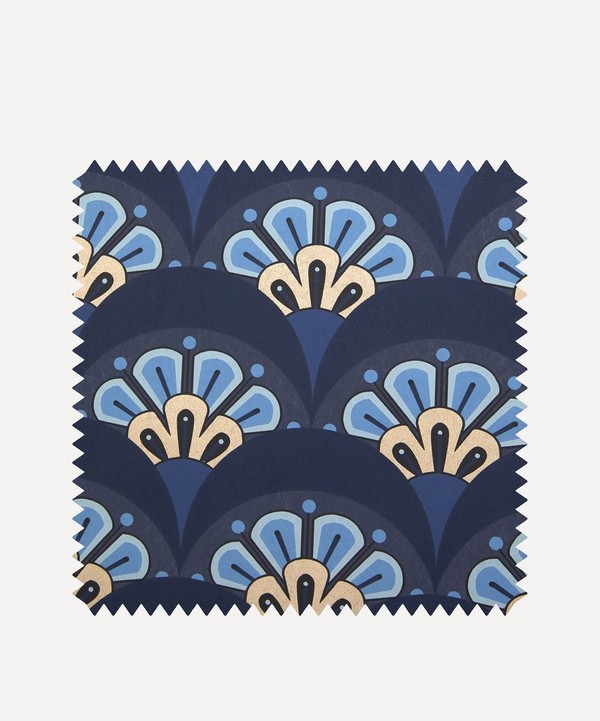 Liberty Interiors - Wallpaper Swatch - Deco Scallop in Lapis image number null