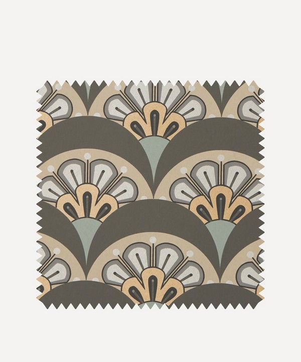 Liberty Interiors - Wallpaper Swatch - Deco Scallop in Pewter image number null
