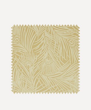 Liberty Interiors - Wallpaper Swatch - Hera Plume in Pewter Gold image number 0