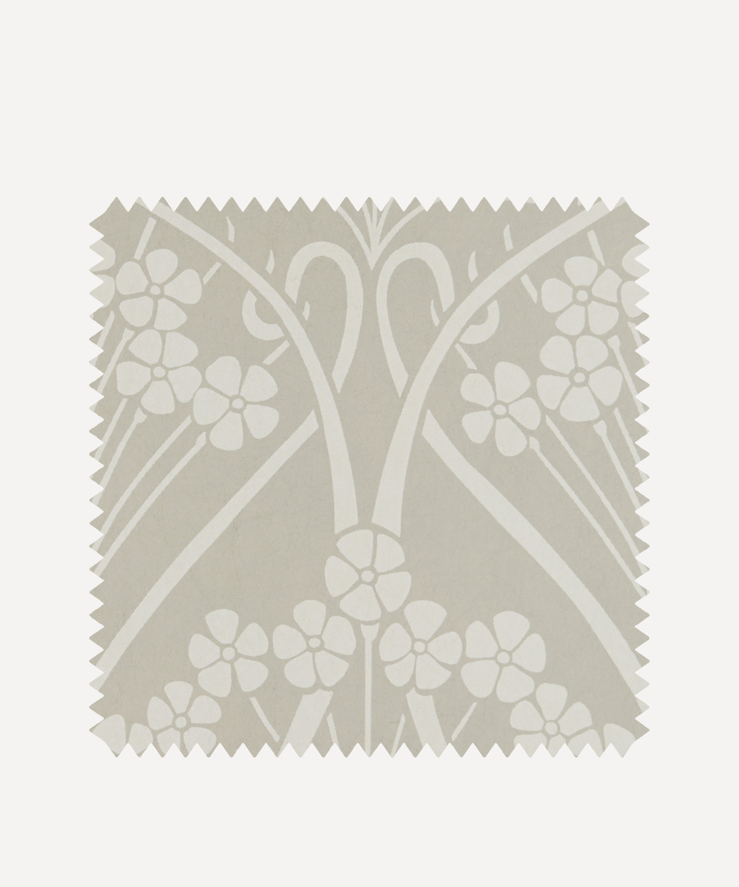 Liberty Interiors - Wallpaper Swatch - Ianthe Mono in Pewter White