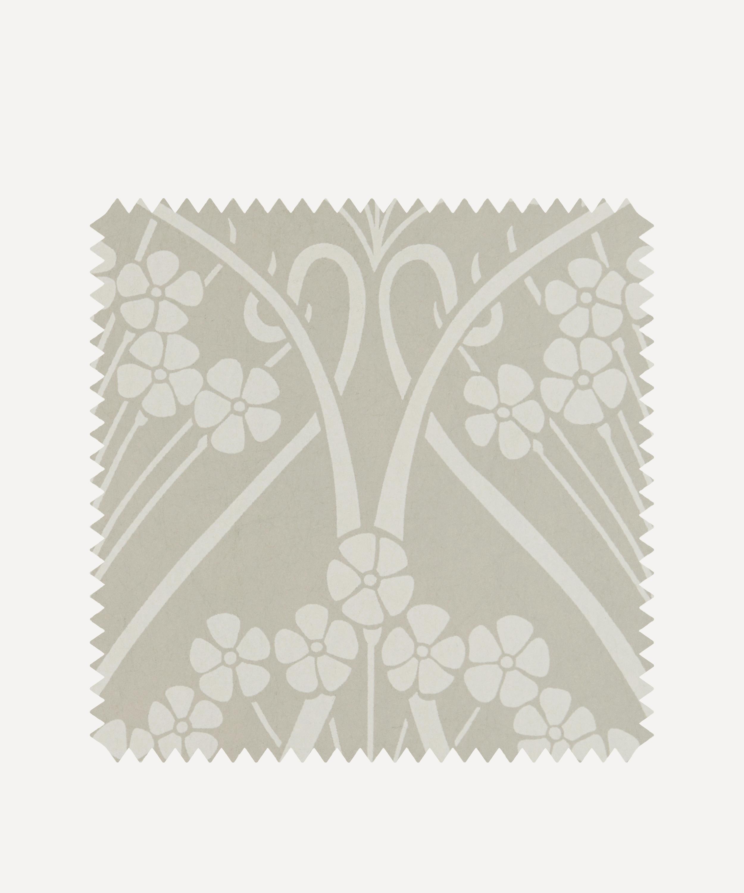 Liberty Interiors - Wallpaper Swatch - Ianthe Mono in Pewter White