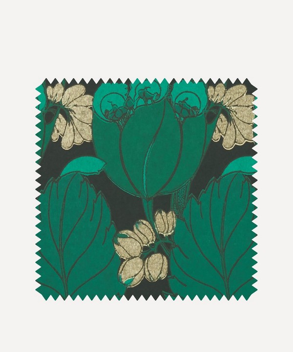 Liberty Interiors - Wallpaper Swatch - Regency Tulip in Jade image number null