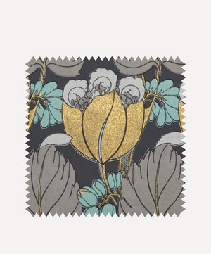 Liberty Interiors - Wallpaper Swatch - Regency Tulip in Pewter image number 0