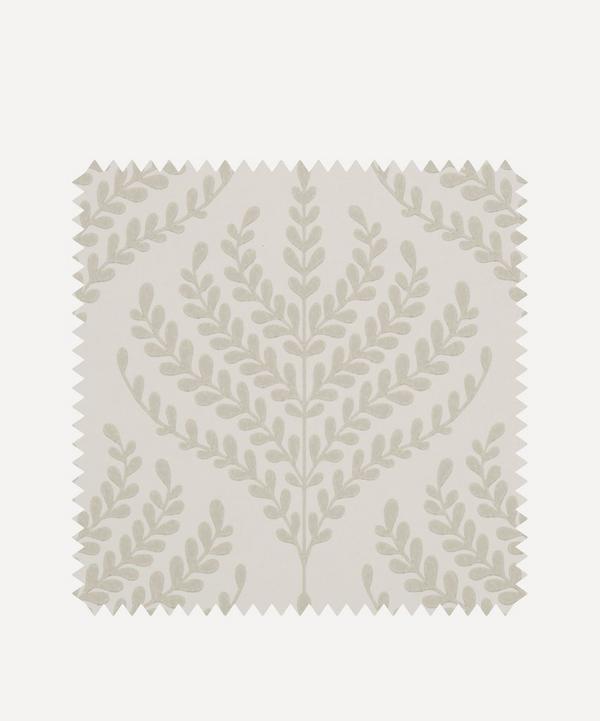 Liberty Interiors - Wallpaper Swatch - Paisley Fern in Pewter White image number null