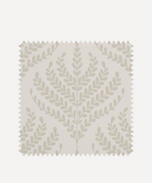Liberty Interiors - Wallpaper Swatch - Paisley Fern in Pewter White image number 0