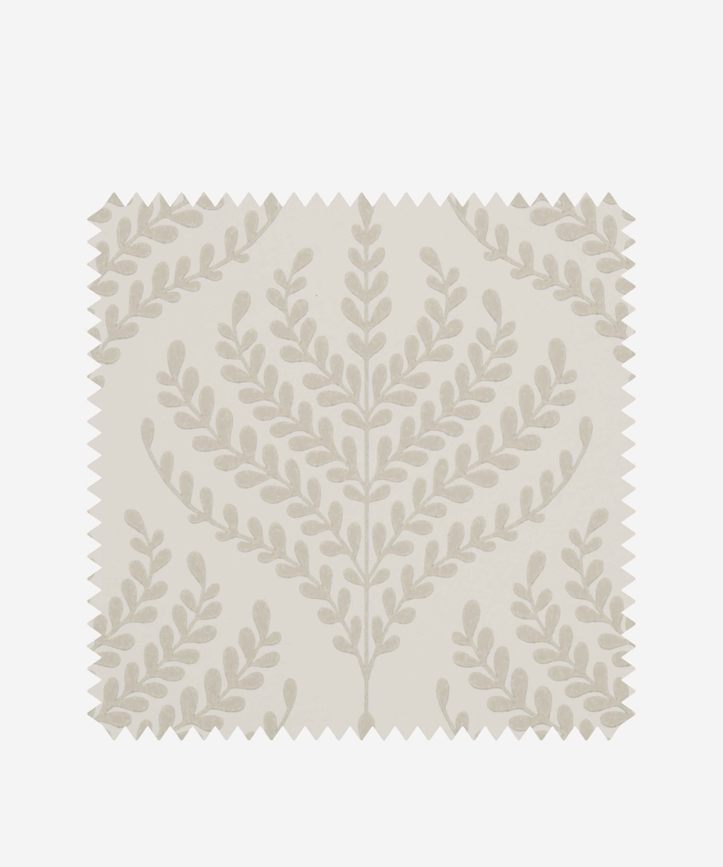 Liberty Interiors - Wallpaper Swatch - Paisley Fern in Pewter White image number 0