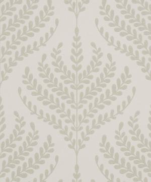 Liberty Interiors - Wallpaper Swatch - Paisley Fern in Pewter White image number 1