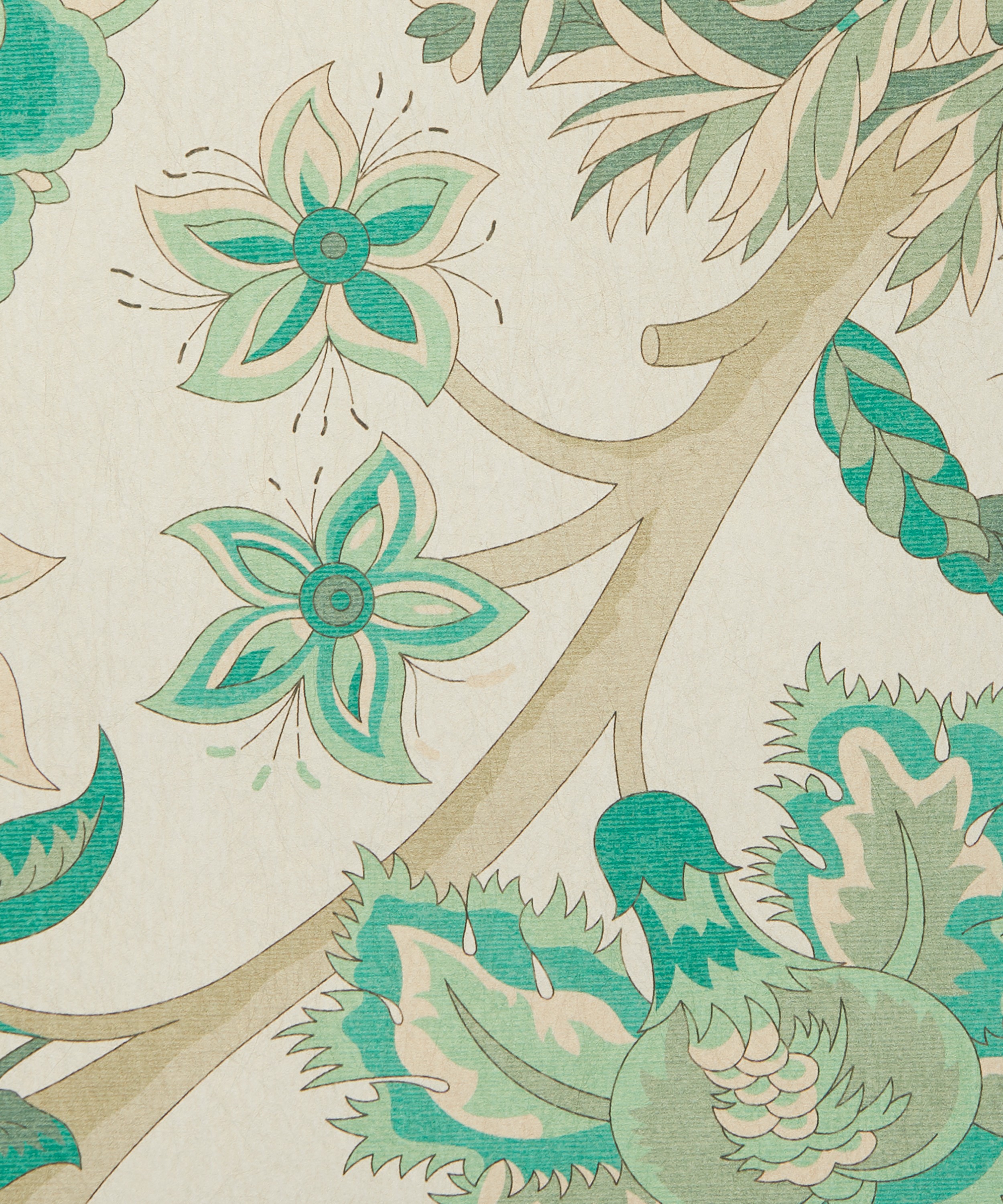 Liberty Interiors - Wallpaper Swatch - Palampore Trail in Jade image number 1
