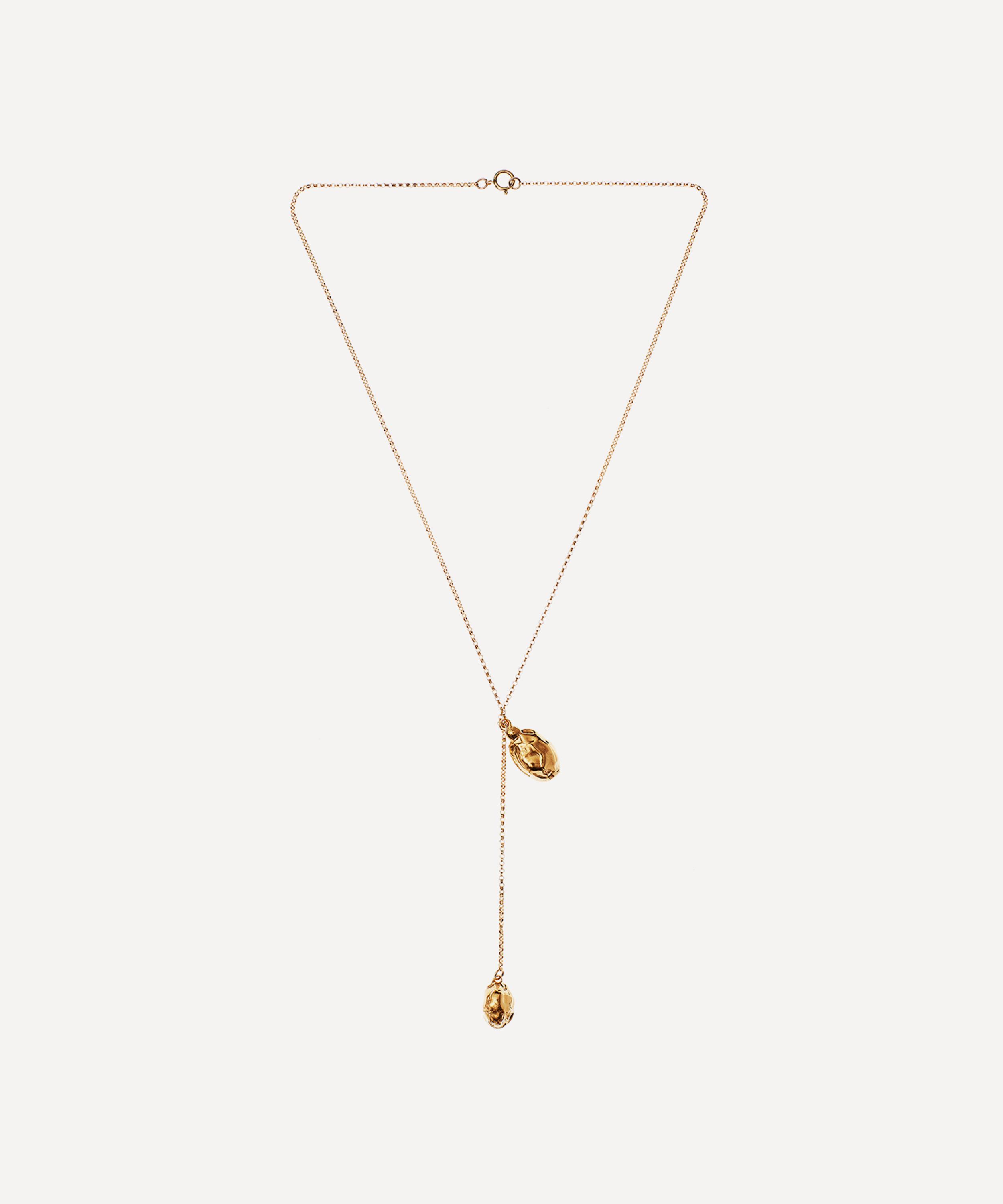 Alighieri - Gold-Plated Lunar Rocks Drop Pendant Necklace