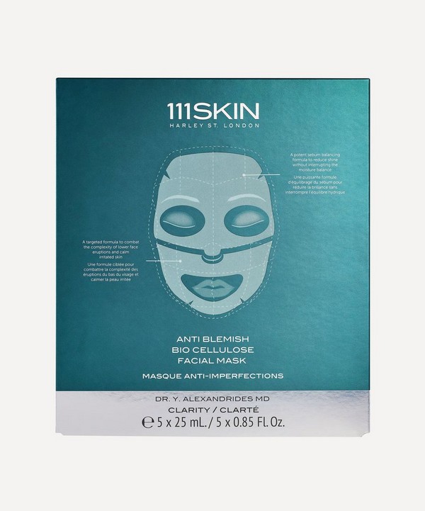111SKIN - Anti-Blemish Bio Cellulose Facial Mask 5 x 25ml image number null