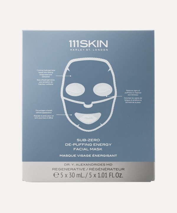 111SKIN - Sub-Zero De-Puffing Energy Facial Mask 5 x 30ml image number null