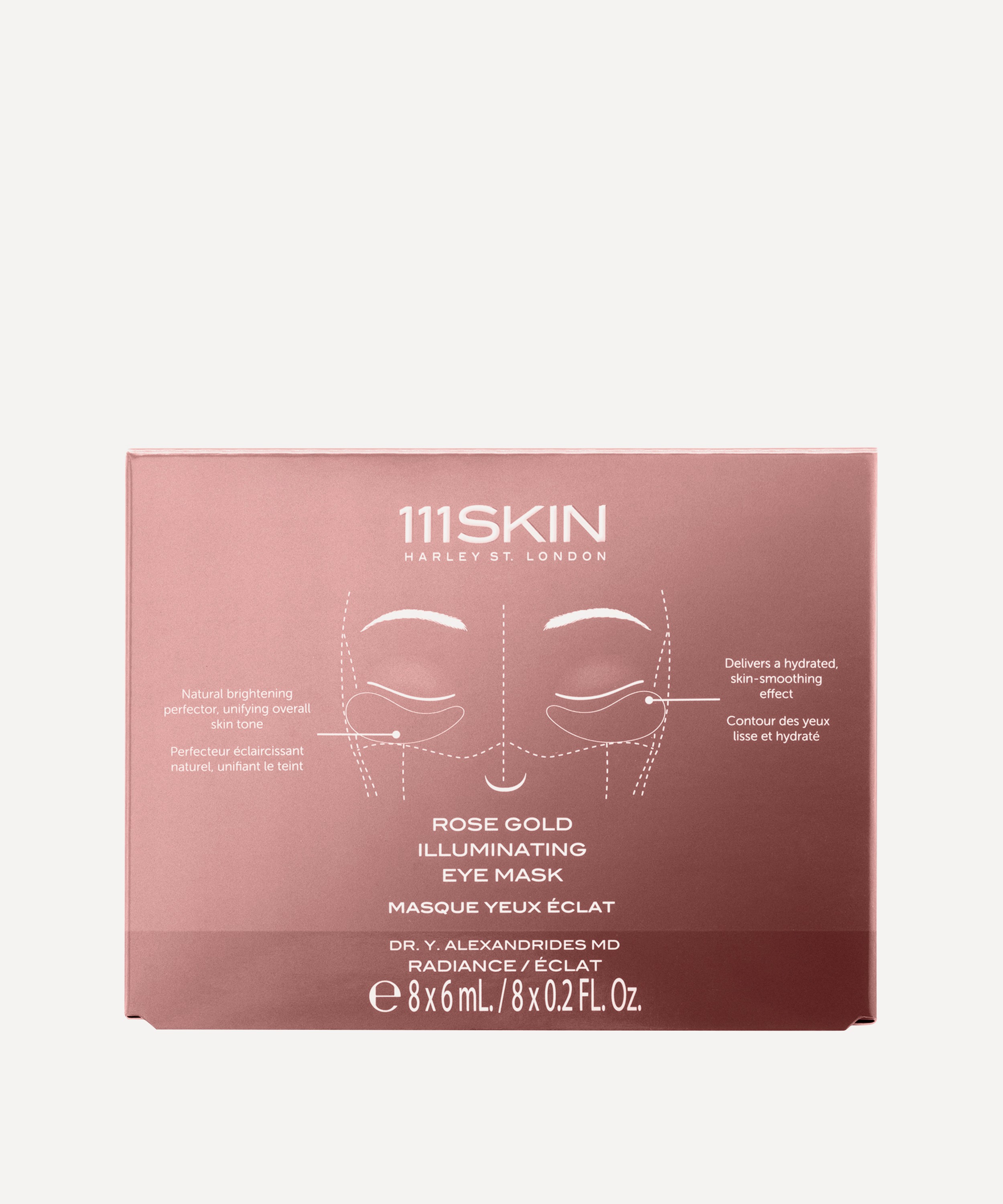 111SKIN - Rose Gold Illuminating Eye Mask 8 x 6ml image number 1
