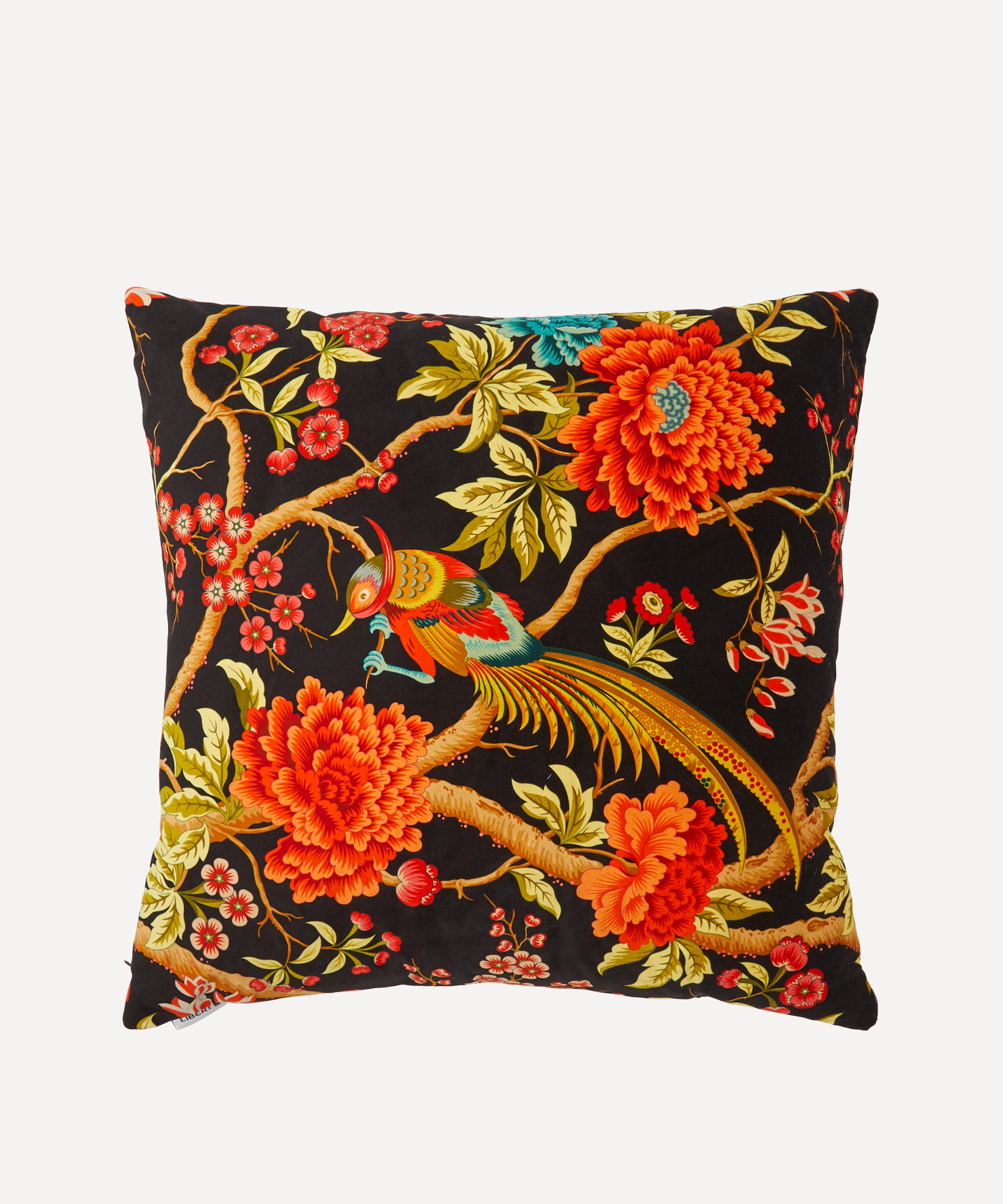 Liberty - Elysian Paradise Square Velvet Cushion image number 0