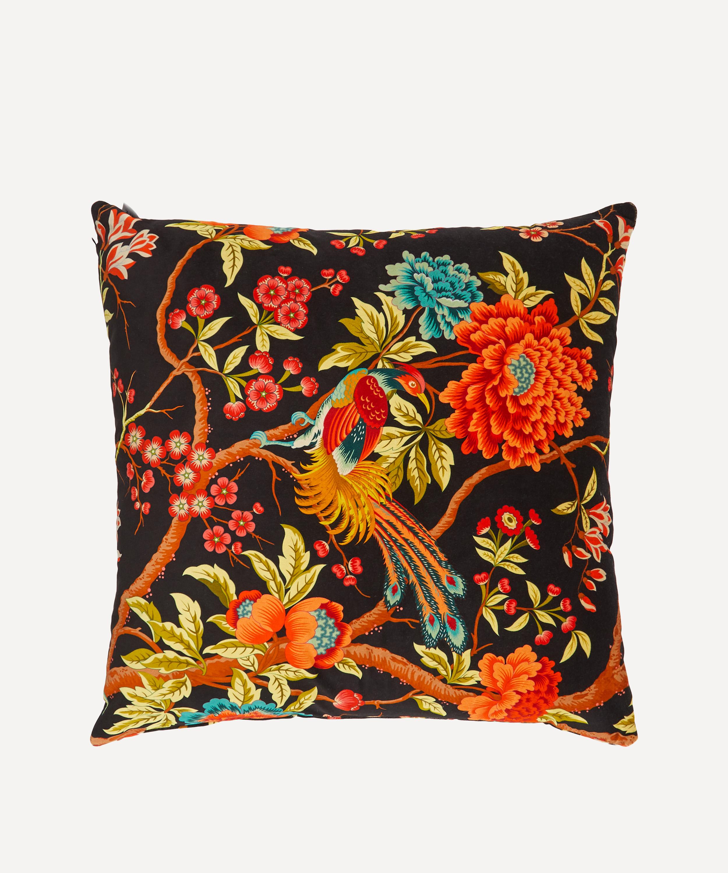 Liberty - Elysian Paradise Square Velvet Cushion image number 1