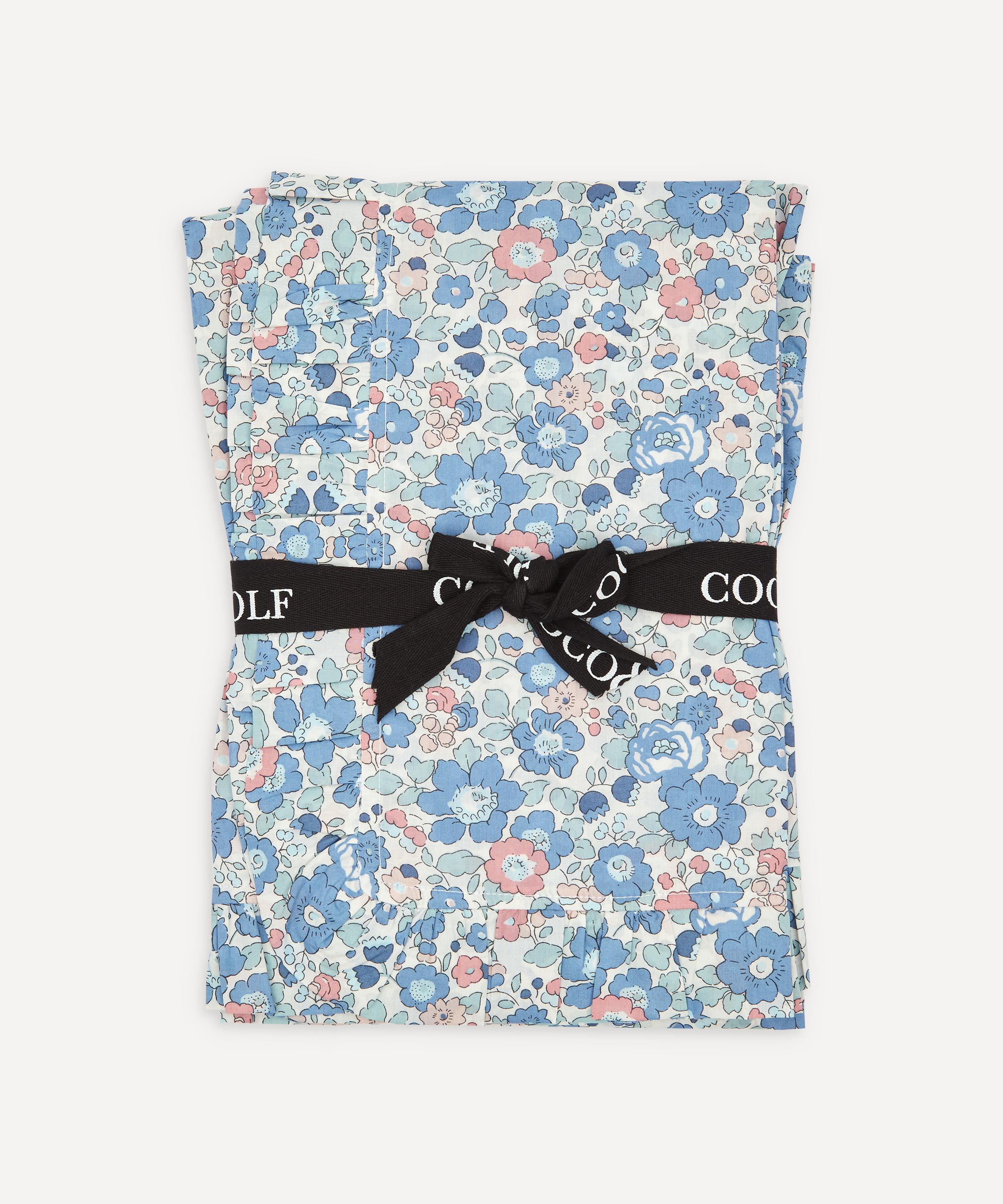 Coco & Wolf Betsy Frill Edge Pillowcases Set Of Two In Blue