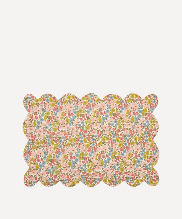 Coco & Wolf - Poppy and Daisy, and Betsy Coral Scallop Placemat image number 0