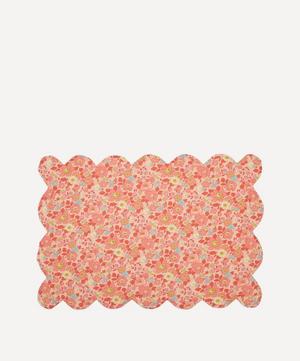 Coco & Wolf - Poppy and Daisy and Betsy Coral Scallop Placemat image number 1