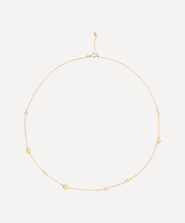 Dinny Hall - 10ct Gold Bijou Folded Heart Necklace