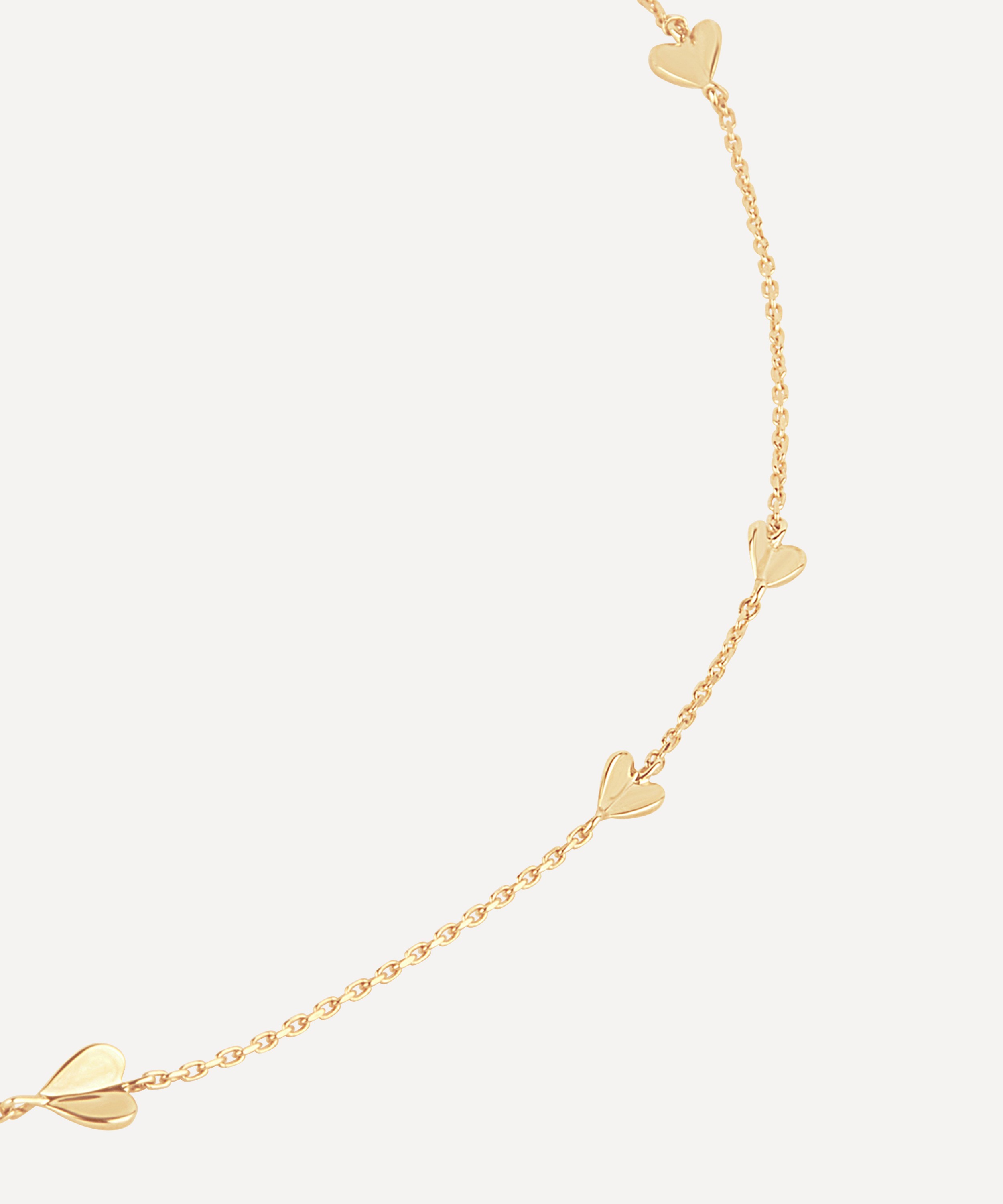 Dinny Hall - 9ct Gold Bijou Folded Heart Necklace image number 2