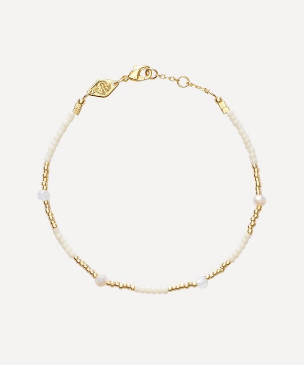 ANNI LU - Gold-Plated Clemence Beaded Bracelet image number null