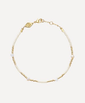 ANNI LU - Gold-Plated Clemence Beaded Bracelet image number 0