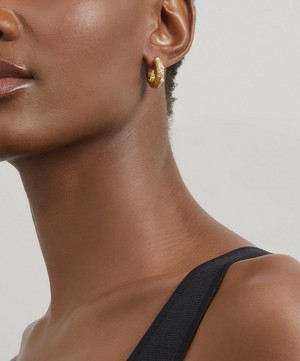 ANNI LU - Gold-Plated Gem in a Hoop Earrings image number 1