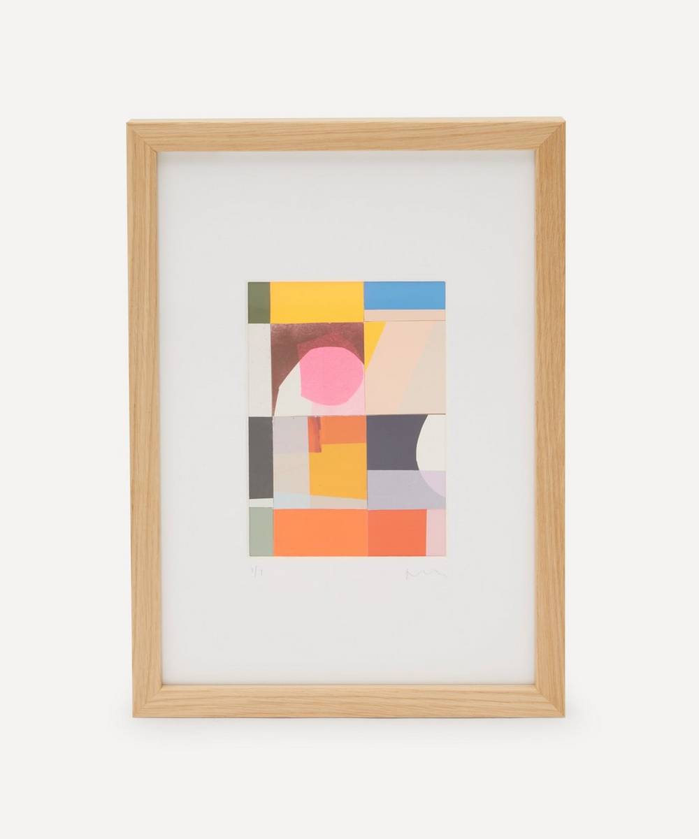 Jonathan Lawes - Plaid 06 A4 Framed Collage