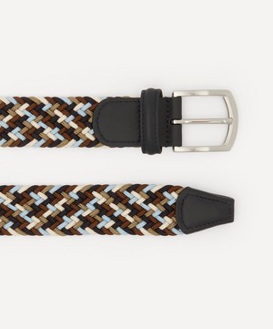 Anderson's - Woven Elasticated Multicoloured Blue Belt image number 1