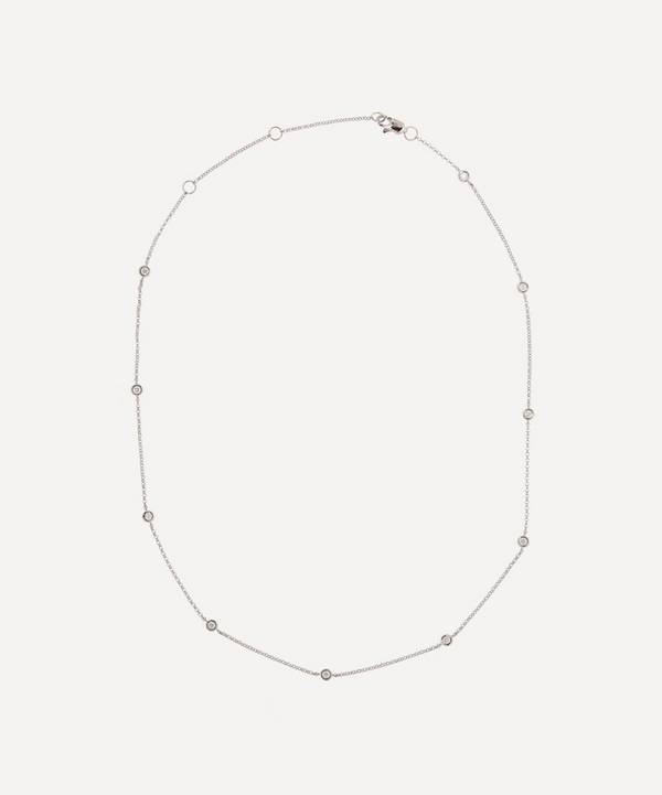 Roxanne First - 14ct White Gold Diamond Dot Necklace