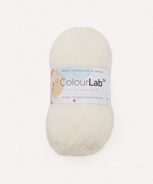 West Yorkshire Spinners - White ColourLab DK Yarn 100g image number 0