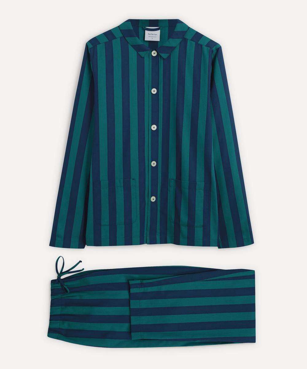 Nufferton - Uno Blue and Green Striped Pyjamas