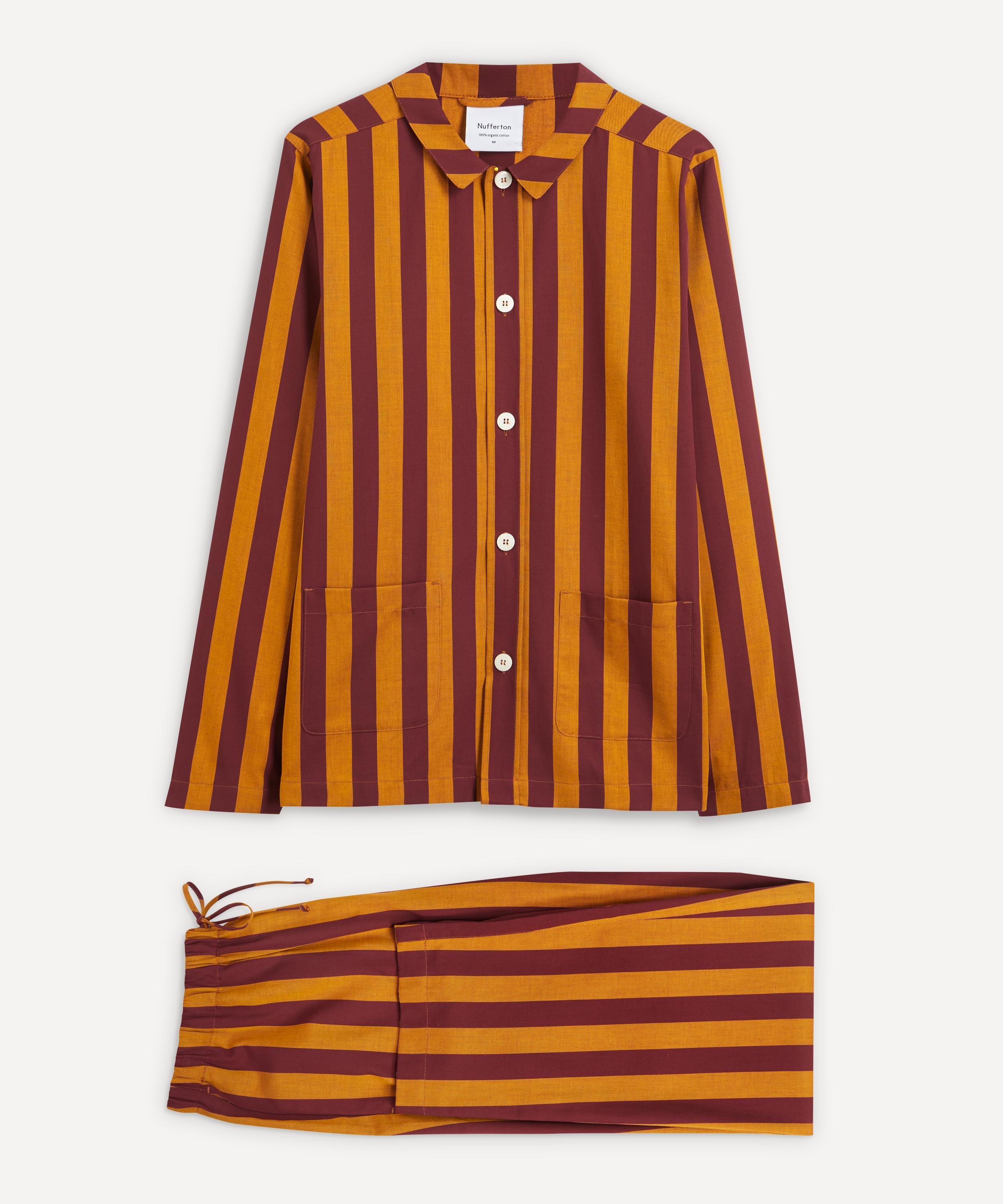 Yellow discount striped pyjamas