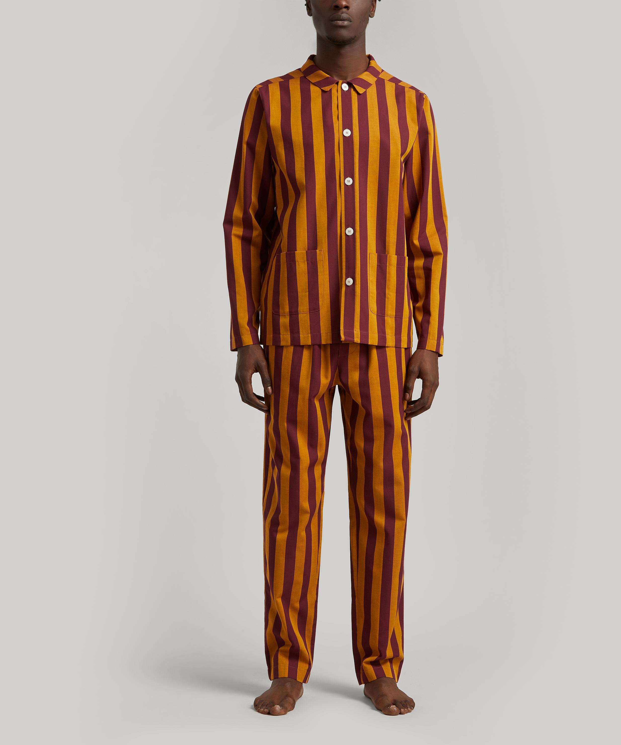 Nufferton Uno Cabernet and Yellow Striped Pyjamas Liberty