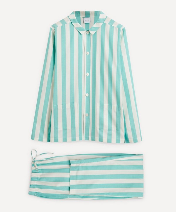 Nufferton - Uno Turquoise and White Striped Pyjamas image number null