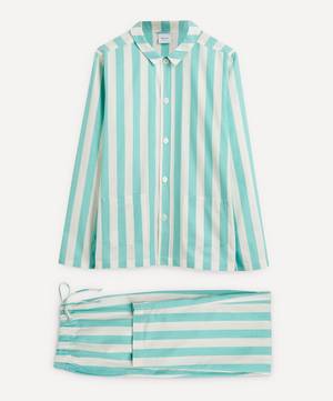 Uno Turquoise and White Striped Pyjamas
