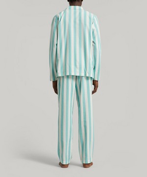 Nufferton - Uno Turquoise and White Striped Pyjamas image number 3