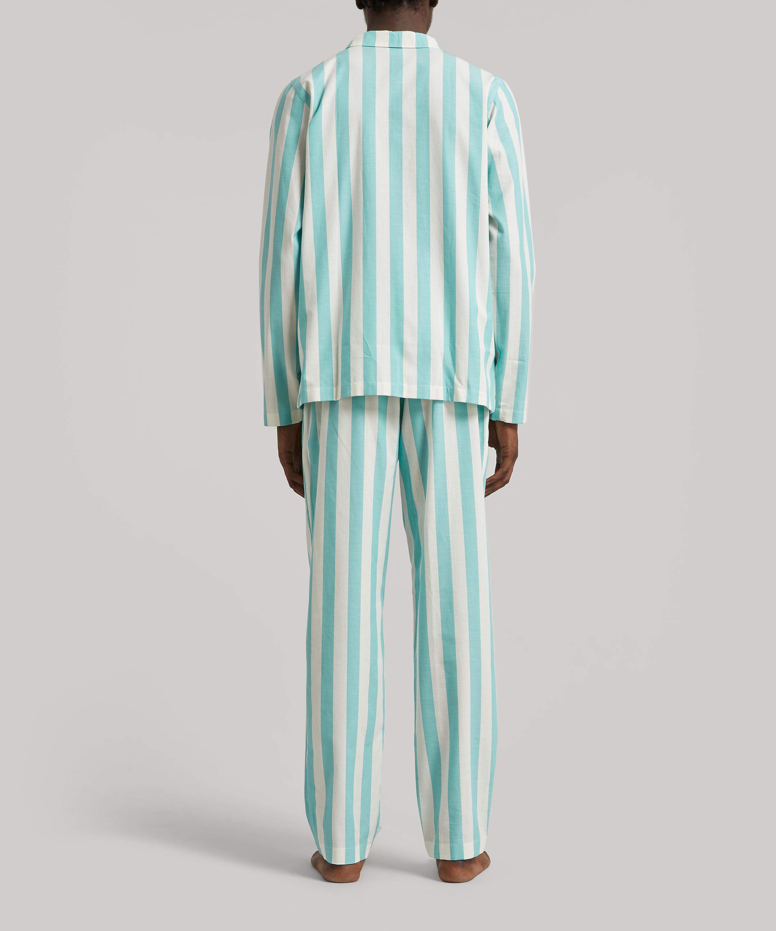 Nufferton Uno Striped Pyjama Set Blue/White at