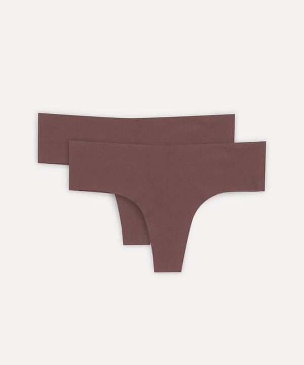 Organic Basics - Invisible Cheeky Thongs Two Pack image number 0