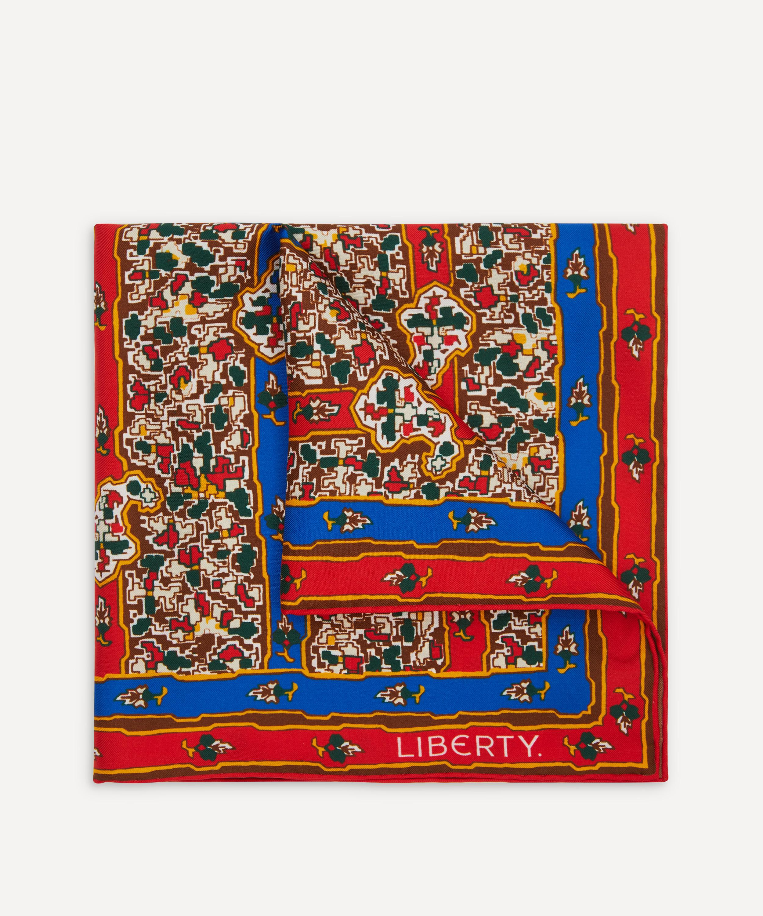Liberty - Betley Printed Silk Pocket Square image number 0