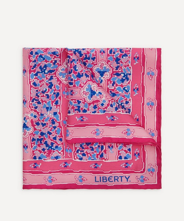 Liberty - Betley Printed Silk Pocket Square image number null