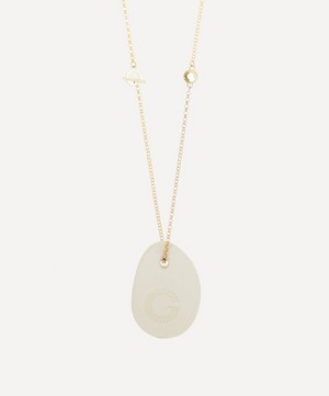 Veronique Gabai - Gold-Tone Pebble Pendant Perfume Necklace image number 0