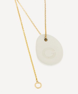Veronique Gabai - Gold-Tone Pebble Pendant Perfume Necklace image number 3