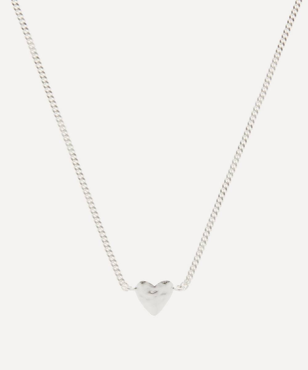 Anna + Nina - Silver Te Quiero Heart Pendant Necklace