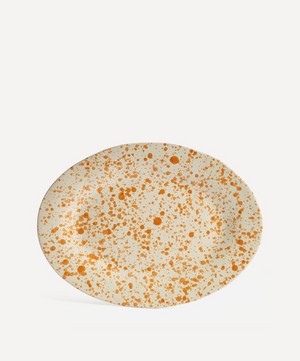 Hot Pottery - Irregular Serving Platter Burnt Orange image number 0