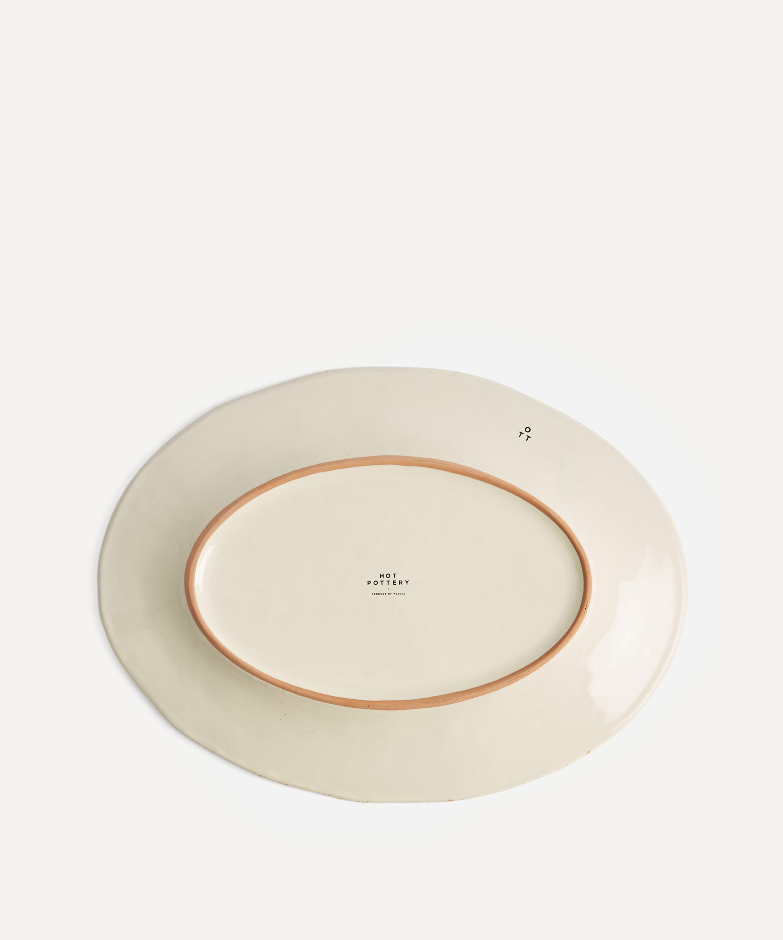Hot Pottery - Irregular Serving Platter Burnt Orange image number 2