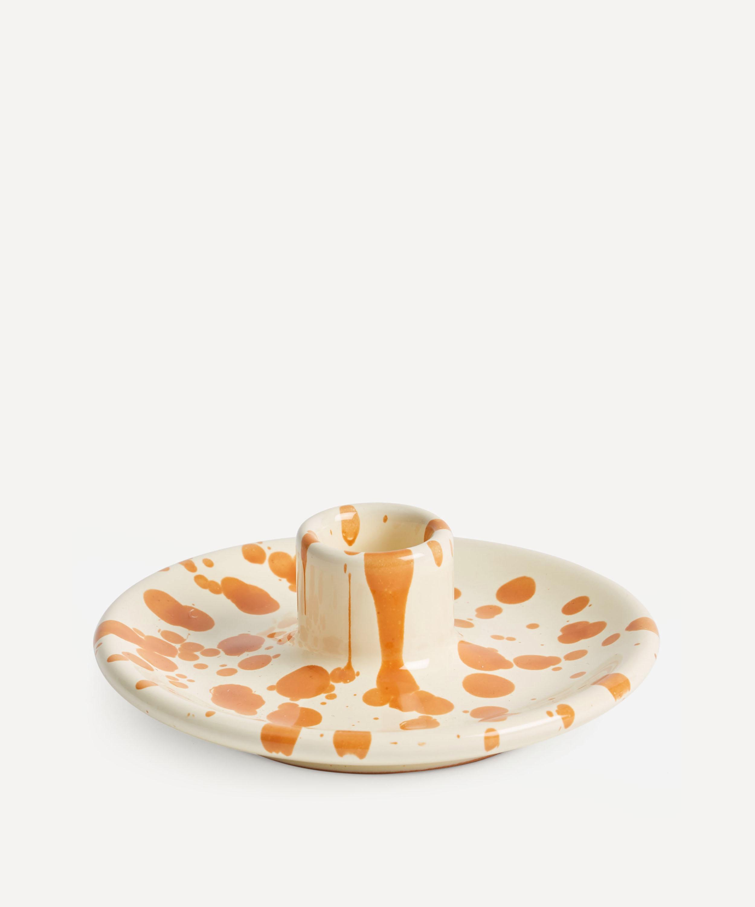 Hot Pottery - Candle Holder Burnt Orange image number 1