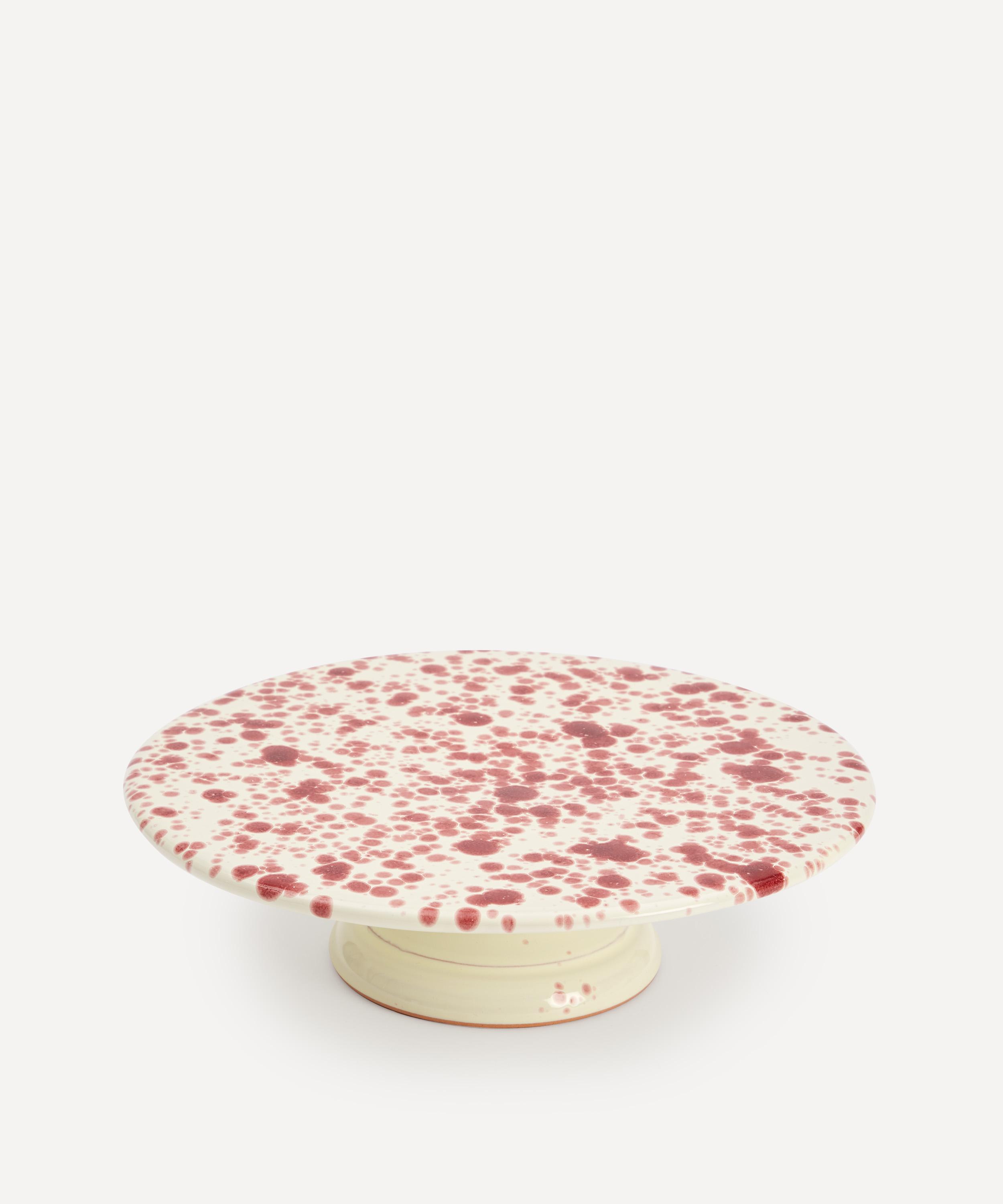 Hot Pottery - Cake Stand Cranberry image number 0
