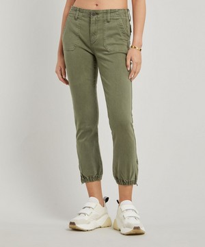 Paige - Mayslie Cotton Twill Joggers image number 1