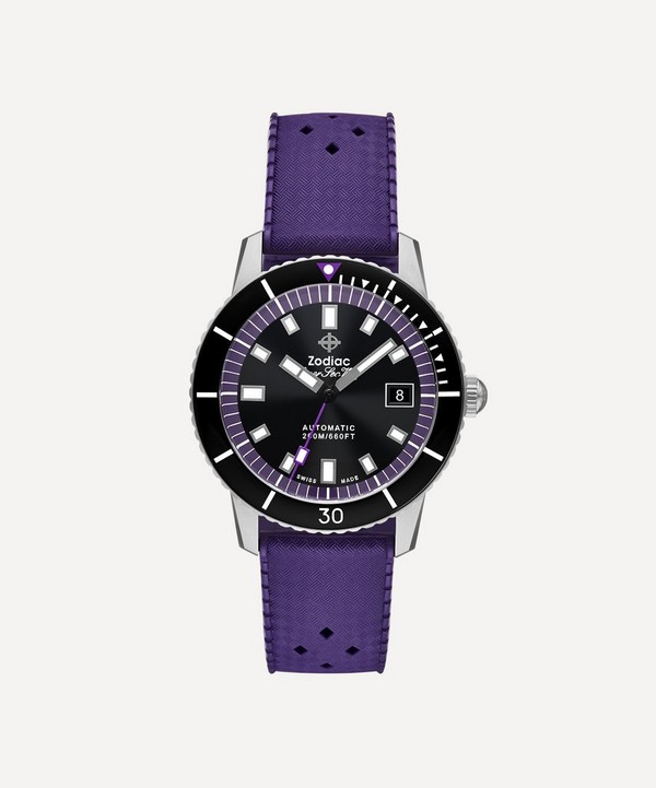 Zodiac X Liberty - Super Sea Wolf Stainless Steel 3-Strap Watch image number 3